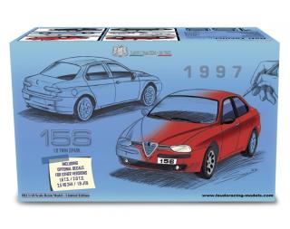 Alfa 156 1.8 T.S. 1997 1:18 Optional 1.6 - 2.0 T.S. 1.9 JTD - 2.5 V6 24V Laudoracing 1:18 Resinemodell (Türen, Motorhaube... nicht zu öffnen!)